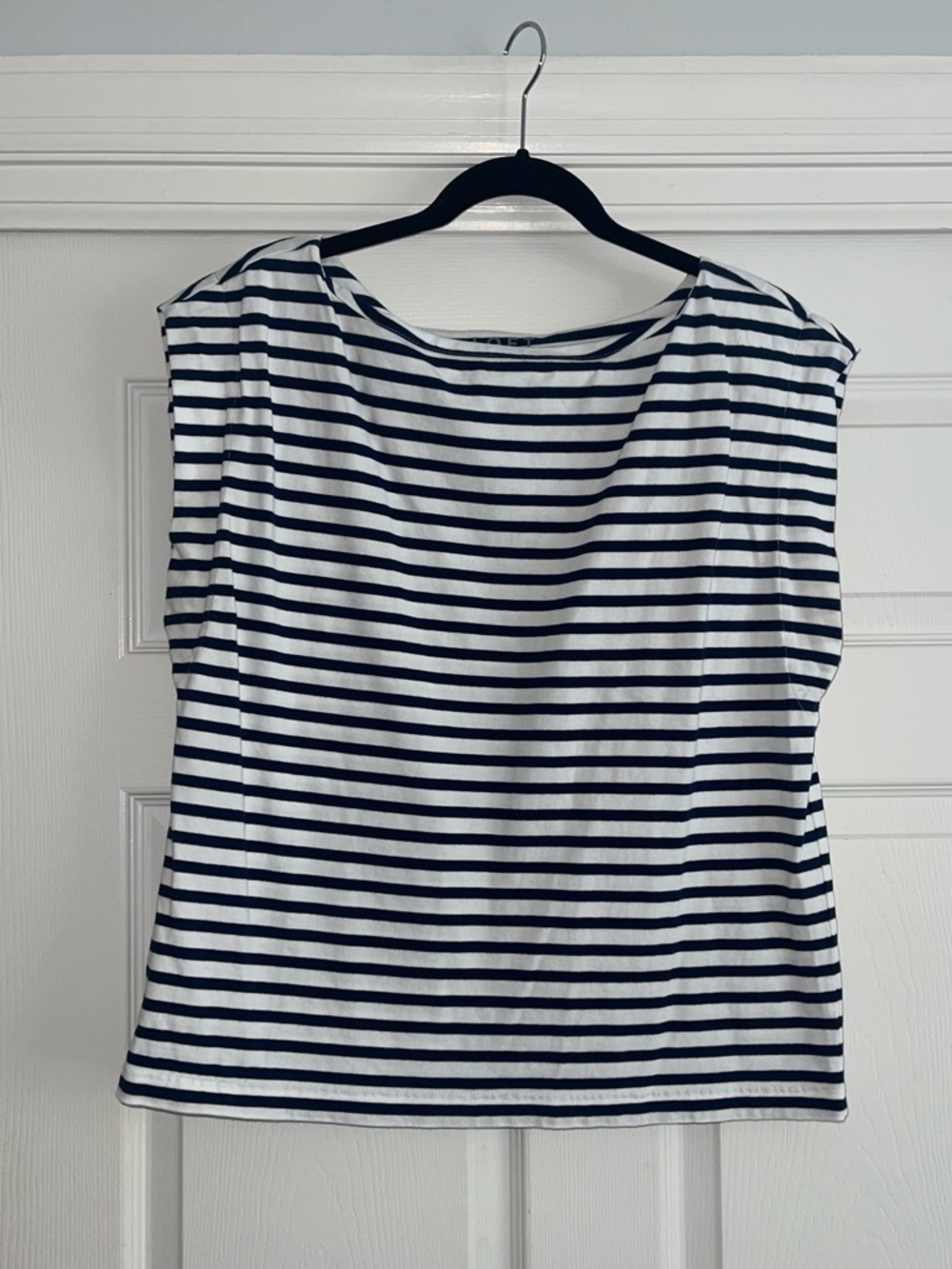 Loft Nautical Cotton Navy Striped Tee